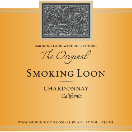 Smoking Loon Chardonnay California White Wine Perspective: back