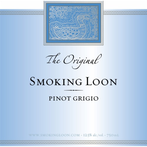 Smoking Loon Single Barrel Select Small Batch Pinot Grigio California White Wine Perspective: back