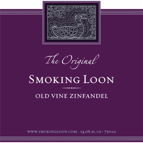 Smoking Loon Zinfandel California Red Wine Perspective: back