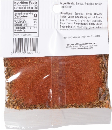 River Road® Spicy Cajun Seasoning Perspective: back