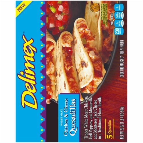 Delimex White Meat Chicken & Cheese Quesadillas Frozen Snacks Perspective: back
