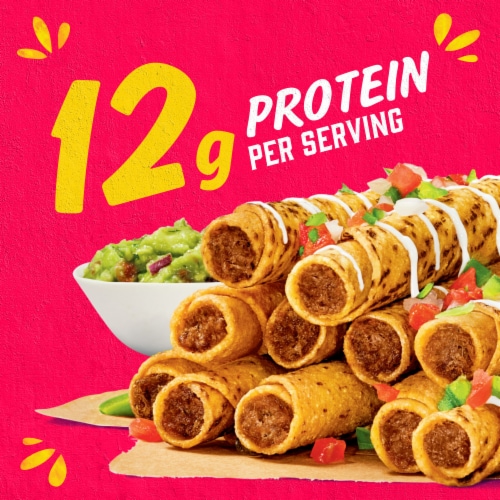 Delimex Beef Corn Taquitos Frozen Snacks Perspective: back