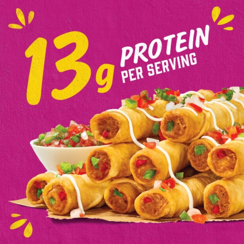 Delimex Beef & Cheese Taquitos Frozen Snacks, Box Perspective: back