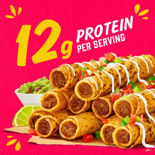 Delimex Beef Corn Taquitos Frozen Snacks Perspective: back