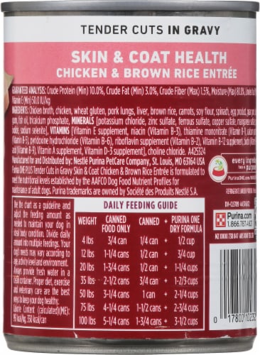 Purina One® Dog Pet Food Tender Cuts In Gravy Perspective: back