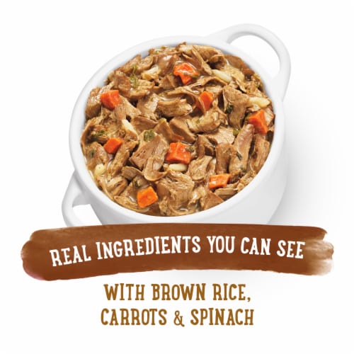 Purina Beneful Prepared Meals Wet Dog Food Roasted Chicken Recipe Perspective: back
