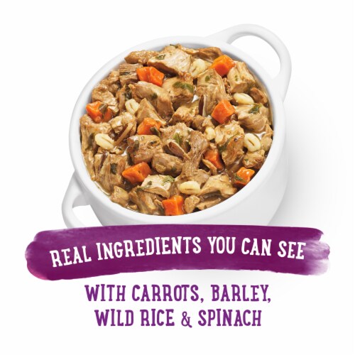 Purina Beneful Prepared Meals High Protein, Wet Dog Food Simmered Beef Entree with Gravy Perspective: back