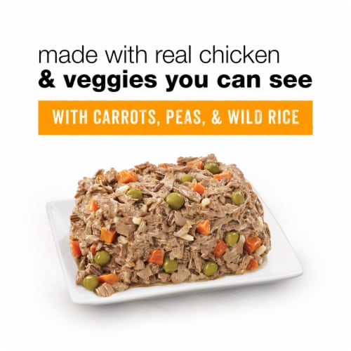 Purina Beneful Chopped Blends High Protein Wet Dog Food With Chicken in Gravy Perspective: back
