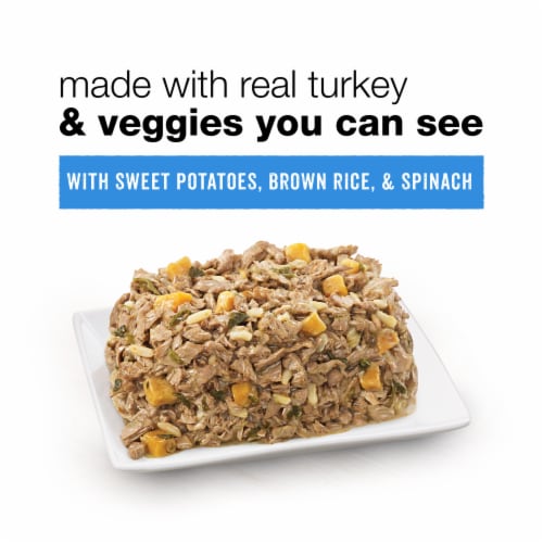 Purina Beneful Chopped Blends Wet Dog Food Turkey Perspective: back