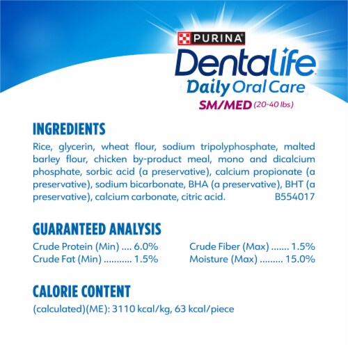 DentaLife® Daily Oral Care Small/Medium Dog Dental Chews Perspective: back