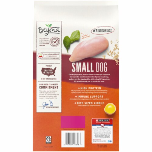 Beyond® White Meat Chicken Barley & Egg Recipe Natural Dry Small Dog Food Perspective: back