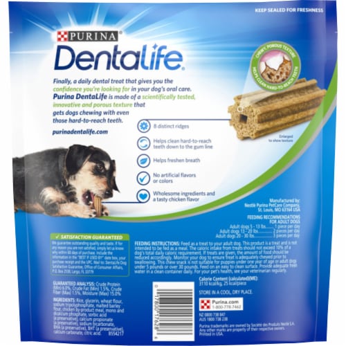 DentaLife® Daily Oral Care Mini Dog Dental Chews Perspective: back