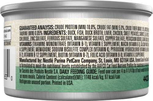 Beyond Grain Free Duck & Sweet Potato Recipe Pate Wet Cat Food Perspective: back