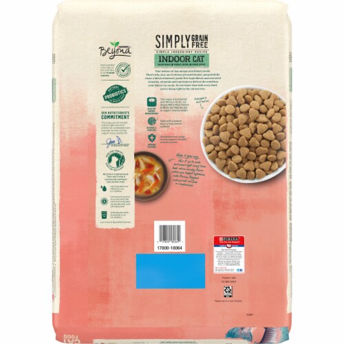 Beyond® Simply Grain Free Salmon Egg & Sweet Potato Recipe Dry Indoor Cat Food Perspective: back