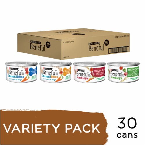 Purina Beneful Variety Pack Wet Dog Food Perspective: back