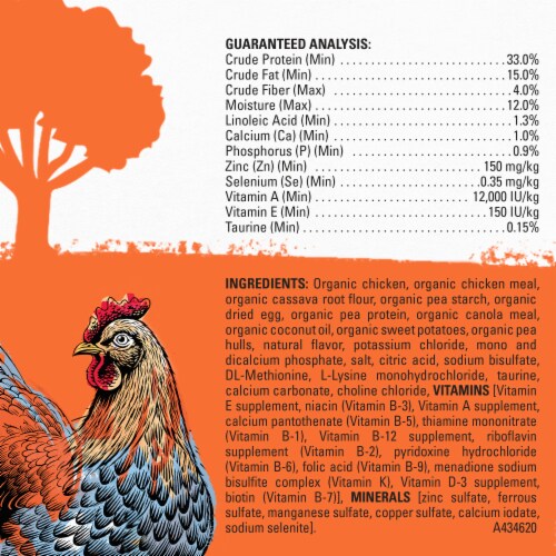 Purina® Beyond® Organic Chicken Egg and Sweet Potato Dry Cat Food Perspective: back