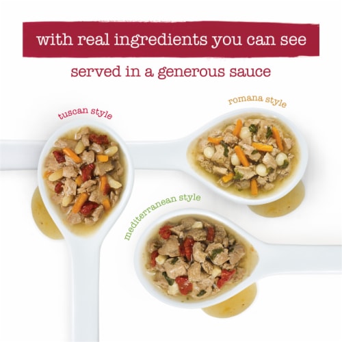 Purina Beneful Medleys Assorted Flavors Wet Dog Food Perspective: back