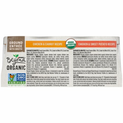 Purina® Beyond® Organic Dog Food Perspective: back