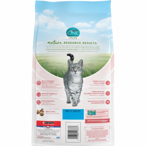 Purina One® +Plus Indoor Advantage® Dry Cat Food Perspective: back