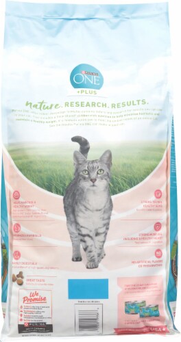 Purina One® +Plus Indoor Advantage® with Salmon Dry Cat Food Perspective: back
