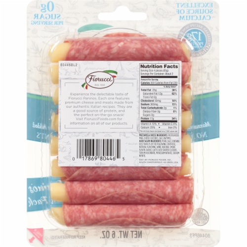 Fiorucci Pannino Antipasti Hard Salami Perspective: back
