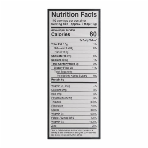 Red Star® Savory Nutritional Yeast Large Flakes Perspective: back