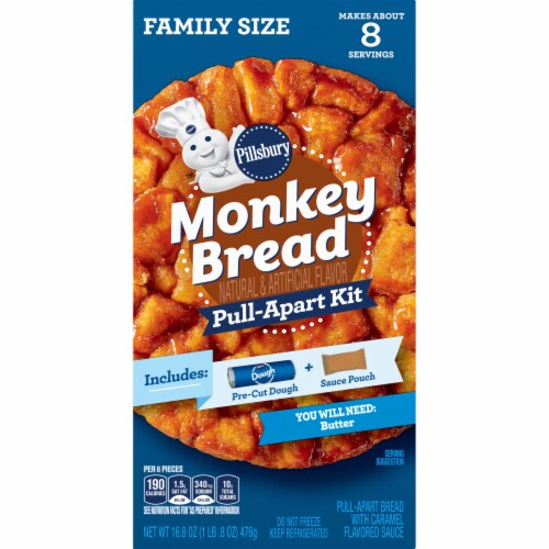 Pillsbury Pull-Apart Monkey Bread with Sauce Perspective: back