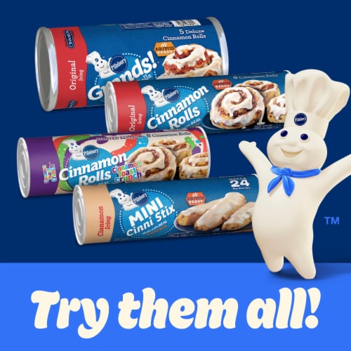Pillsbury™ Grands! Cinnabon Cinnamon and Original Icing Cinnamon Rolls Perspective: back
