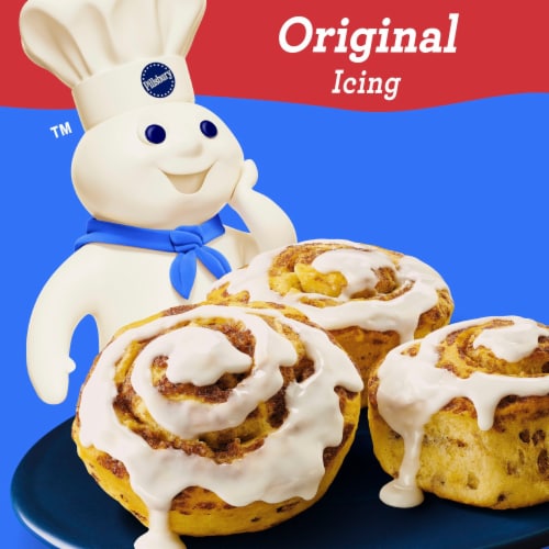Pillsbury™ Cinnamon Rolls Refrigerated Pastry Dough With Original Icing Perspective: back