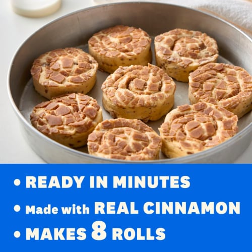 Pillsbury™ Cinnamon Rolls Refrigerated Pastry Dough with Cream Cheese Icing Perspective: back