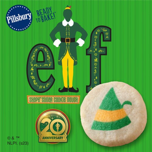 Pillsbury™ Ready to Bake™ Elf Shape™ Sugar Cookie Dough Perspective: back