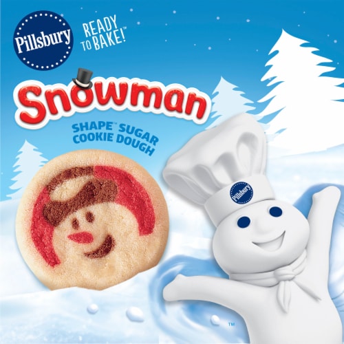 Pillsbury™ Ready to Bake™ Snowman Shape™ Sugar Cookie Dough, 20 ct / 0.