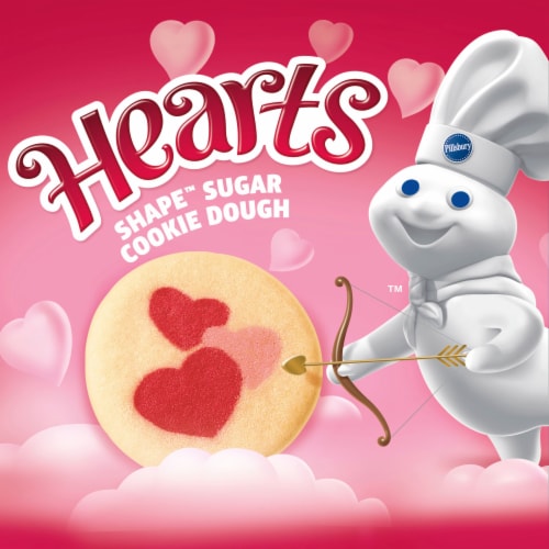 Pillsbury™ Ready To Bake™ Hearts Shape™ Sugar Cookie Dough Perspective: back