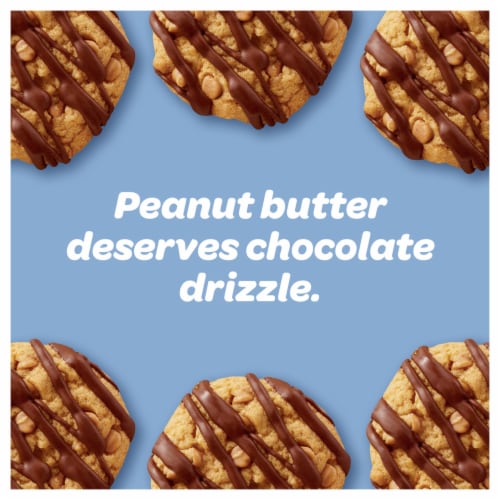 Pillsbury Soft Baked Cookies Peanut Butter with Chocolatey Drizzle Perspective: back