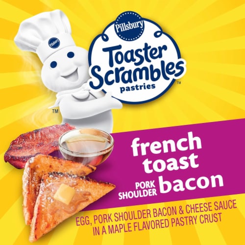 Pillsbury French Toast Bacon Toaster Scrambles™ Pastries Perspective: back