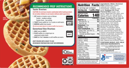 Pillsbury® Trix™ Fruity Flavors Frozen Waffles Perspective: back