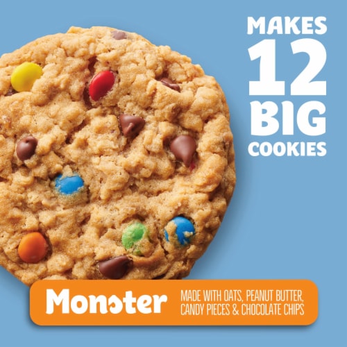 Pillsbury Ready to Bake Monster Refrigerated Cookie Dough Perspective: back