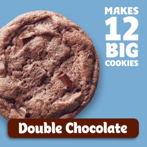 Pillsbury Ready to Bake Double Chocolate Refrigerated Cookie Dough Perspective: back