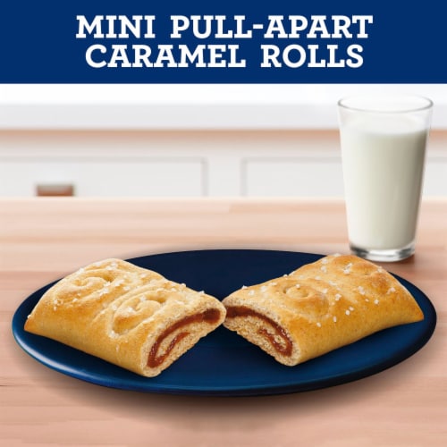 Pillsbury Frozen Mini Cinnis Heat or Thaw Pull-Apart Caramel Rolls Perspective: back