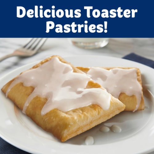 Pillsbury Toaster Strudel Limited Edition Mega Icing Strawberry Flavored Frozen Pastries Perspective: back