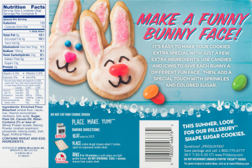 Pillsbury Bunny Cookie Dough Perspective: back