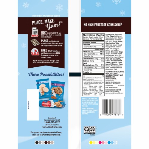 Pillsbury Ready to Bake! Hot Cocoa Cookie Dough Perspective: back