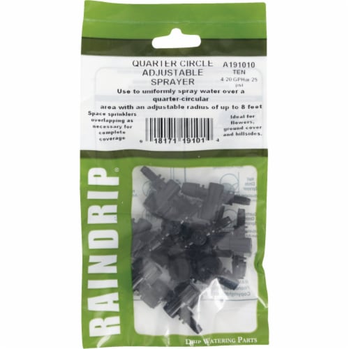 Raindrip Quarter Circle Adjustable Sprayer (10-Pack) A191010B Perspective: back
