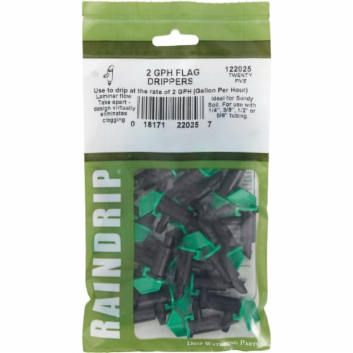Raindrip 2 GPH Flag Dripper (25-Pack) 122025B Perspective: back