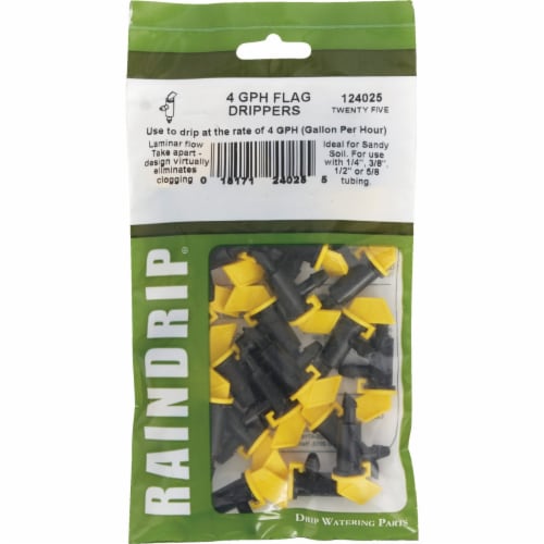 Raindrip 4 GPH Flag Dripper (25-Pack) 124025B Perspective: back
