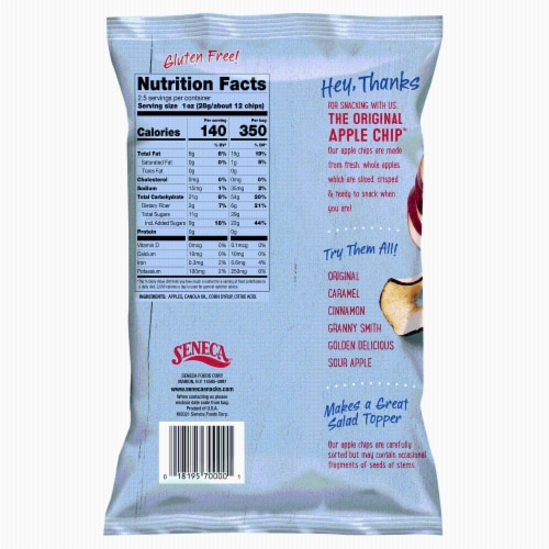 Seneca® Original Apple Chips Perspective: back