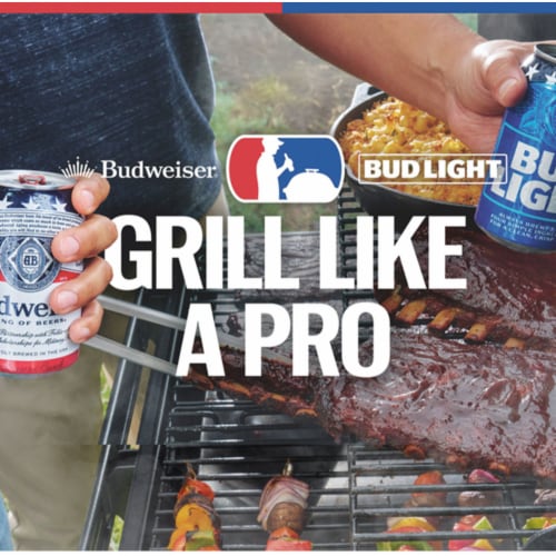 Budweiser American Lager Beer Perspective: back