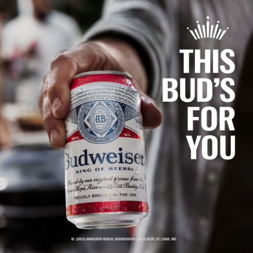 Budweiser American Lager Beer Perspective: back