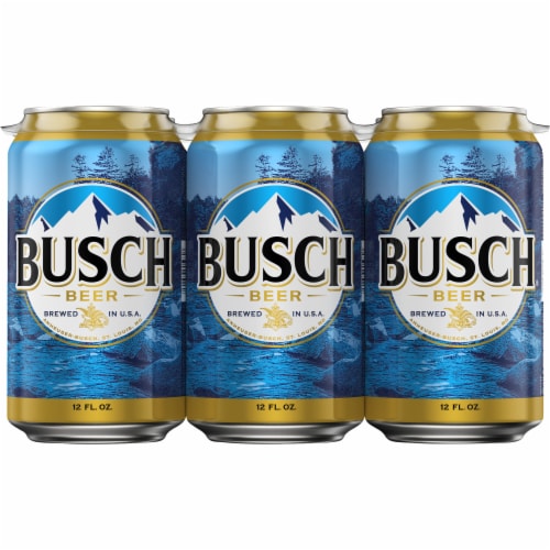 Busch® Beer Can Perspective: back