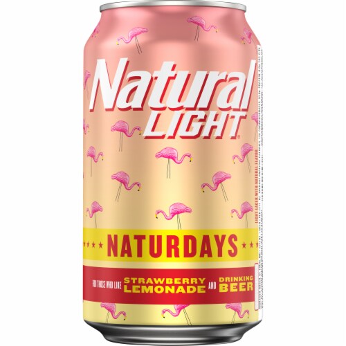 Natural Light Naturdays Strawberry Lemonade Beer Perspective: back